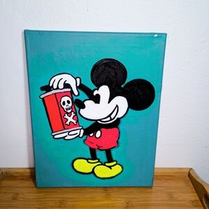 Unique Graffiti Art Cartoon Character Art Painting